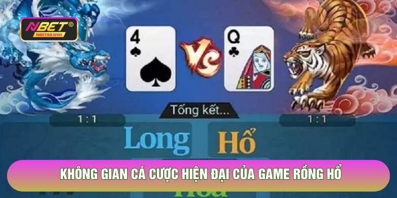Không gian cá cược hiện đại của game Rồng Hổ