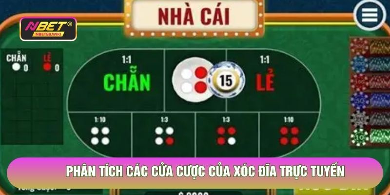 Phân tích các cửa cược của xóc đĩa trực tuyến